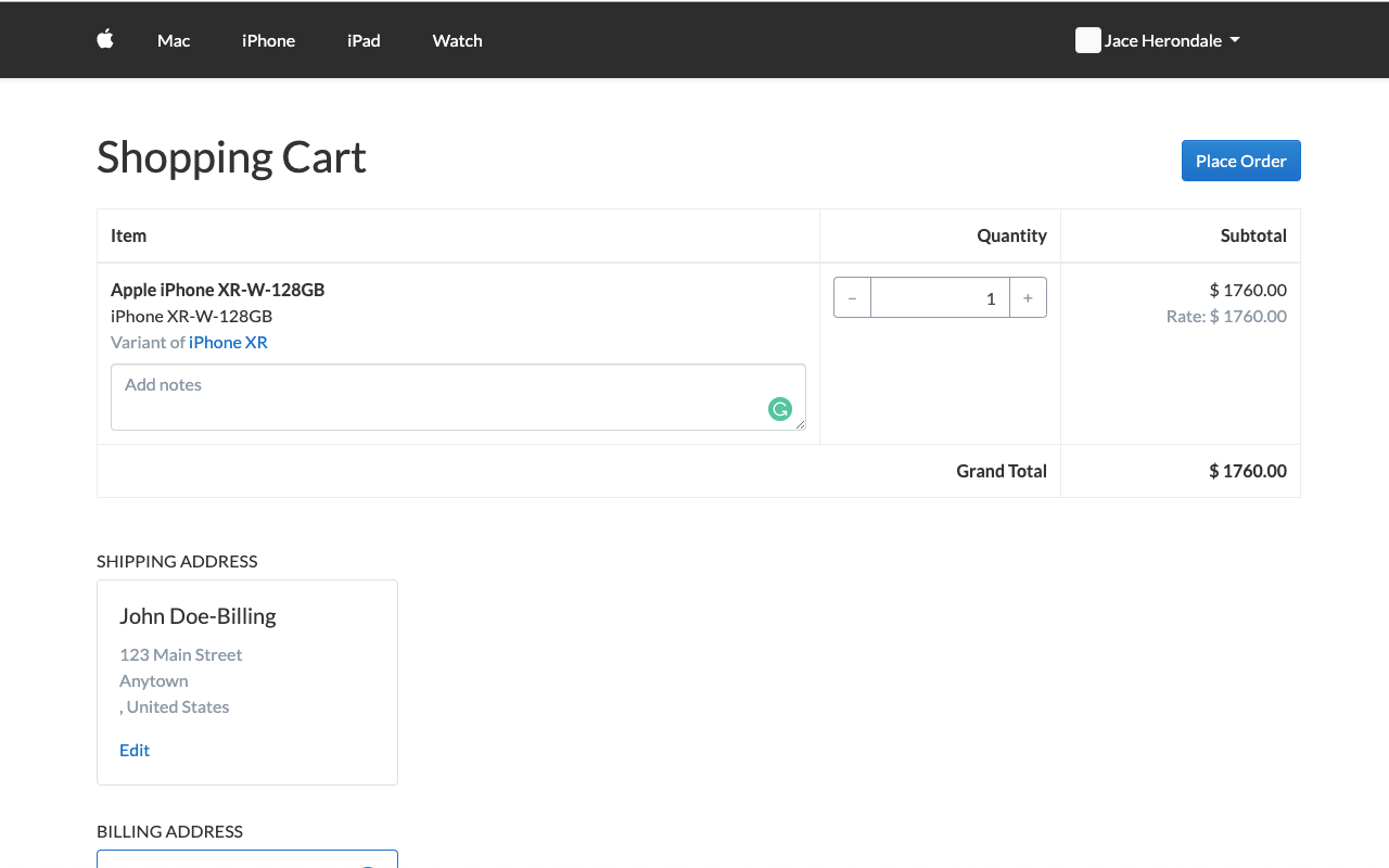 Open Source Website Builder - Shopping Cart