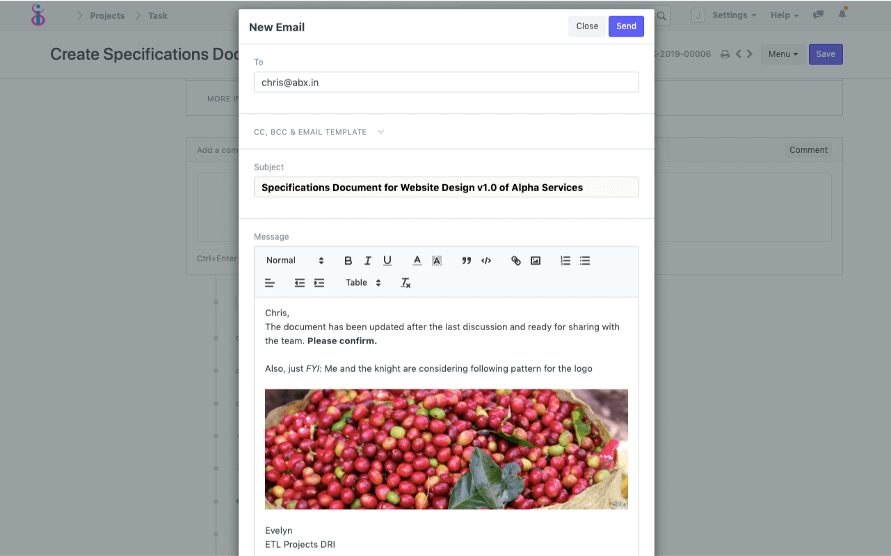 Open Source Project Management Software - Emails